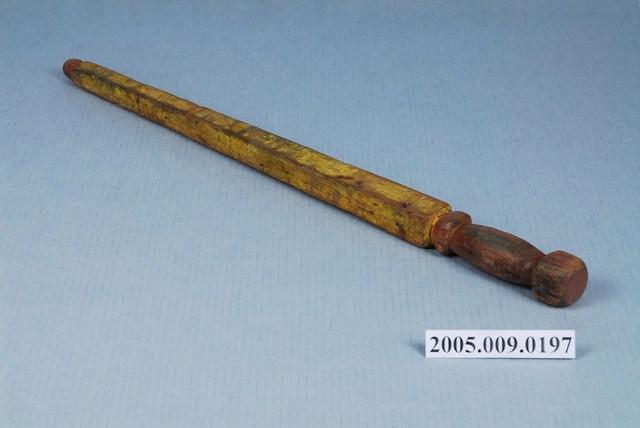 子弟戲兵器木製方型無節打神鞭 (共3張)