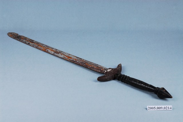 子弟戲兵器木製帶柄劍 (共3張)