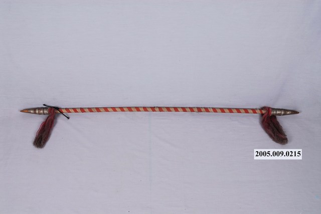 子弟戲兵器雙尖頭花槍 (共2張)