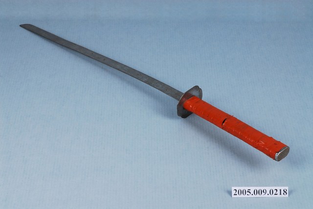 子弟戲兵器金屬製帶柄武士刀 (共3張)