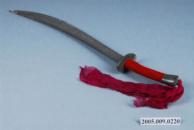 子弟戲兵器金屬製帶柄刀 (共3張)