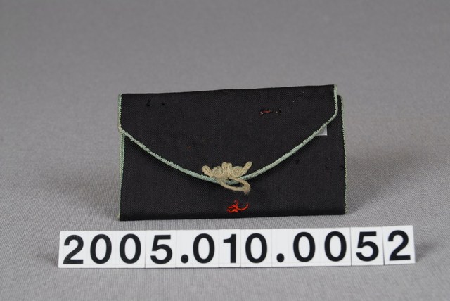 三角蓋片兩折黑底錢袋 (共3張)