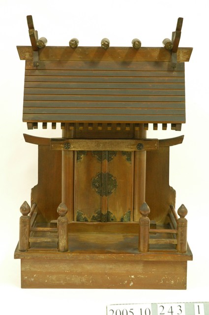 木製神社造型神龕 (共5張)