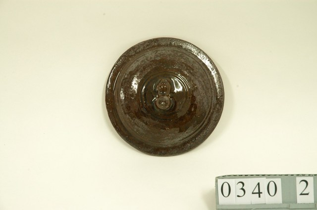 醬釉帶蓋筒形罐器蓋 (共3張)