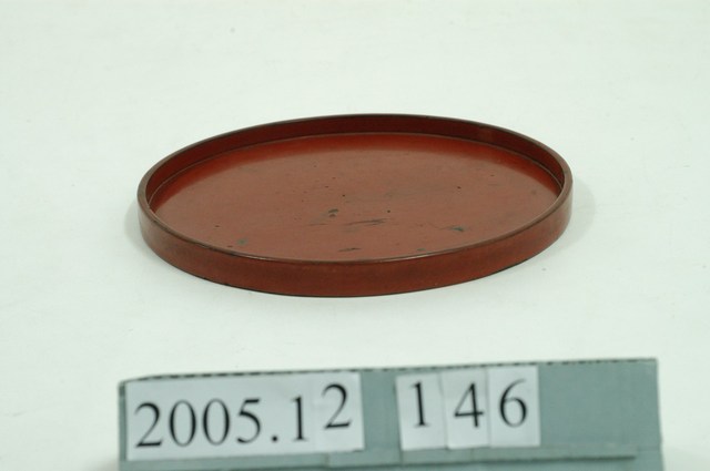 朱漆素面圓盤 (共3張)