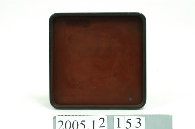 褐黑雙色方形高腳餐盤 (共3張)