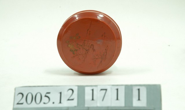 珠漆描金山水人物𣛮籃之上蓋 (共6張)