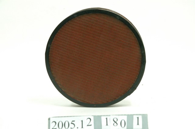 竹編圓漆盒上蓋 (共3張)