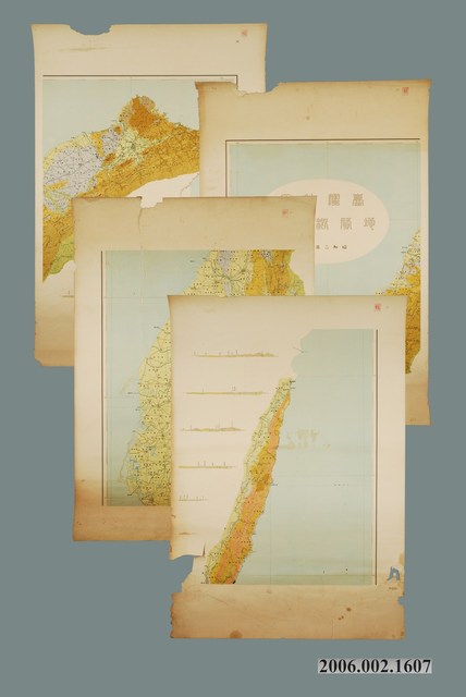 〈臺灣油田地質概查圖〉4幅 (共1張)