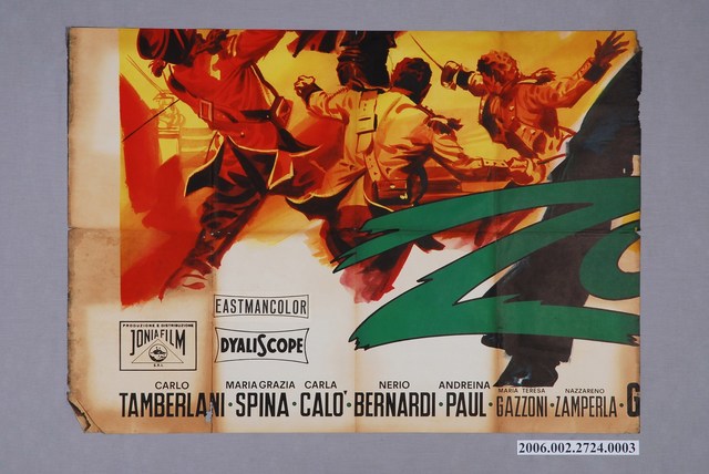 《蒙面俠蘇洛》電影海報(左下) (共1張)