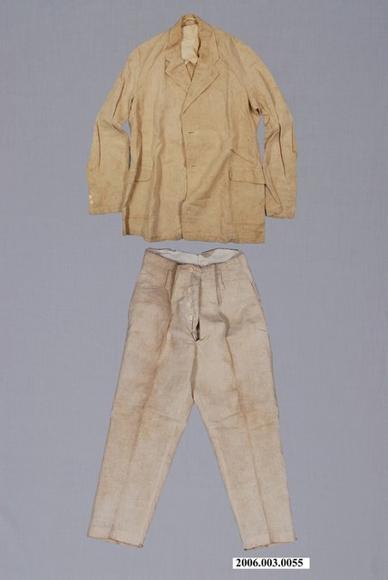 褐色棉質西式男士套裝 (共3張)