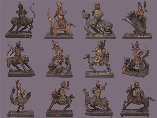 泥塑36天神像1組12件 (共1張)