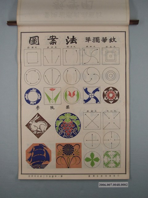 臺灣省教育會發行《教學用美術工作掛圖》單獨華紋 (共1張)