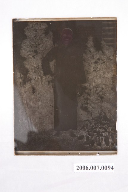 男子個人照玻璃底片 (共1張)