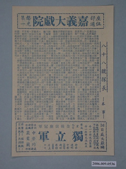 《八十八號探長》電影本事 (共2張)