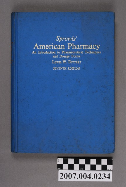 劉易斯·W·迪特編《Sprowls' 的美國藥房》第7版 (共4張)