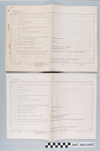 三和藥廠製造管制標準書審查結果 (共4張)