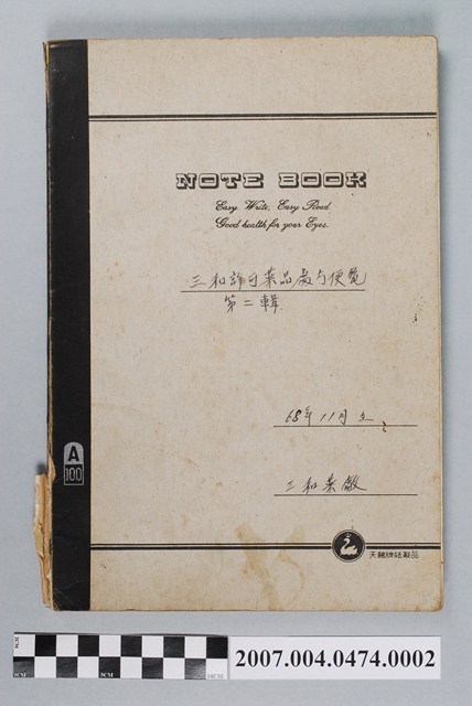 三和藥廠三和許可藥品處方便覽第2輯 (共4張)