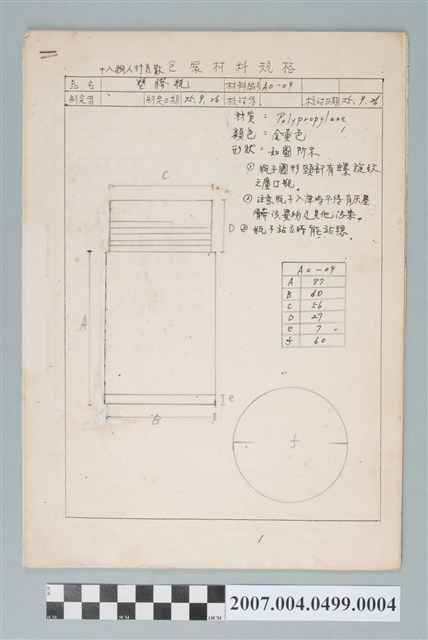 十八銅人行氣散包裝材料規格 (共4張)