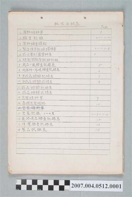 三和藥廠十八銅人行氣散批號AB-002文件 (共4張)