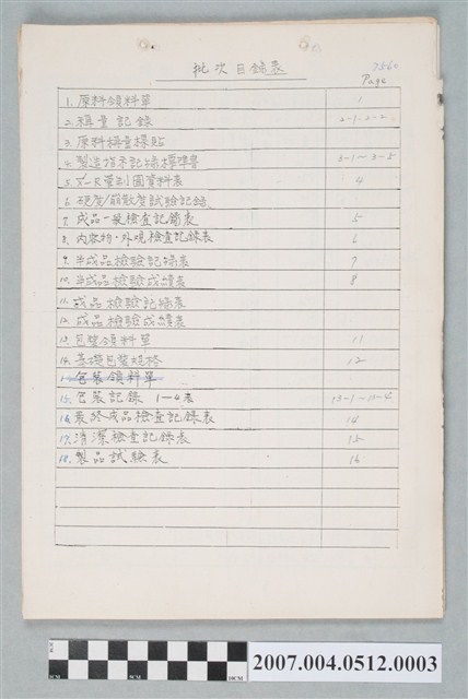 三和藥廠十八銅人行氣散批號AB-003文件 (共4張)