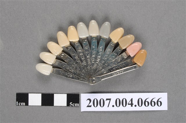 列支敦斯登製牙科比色板 (共4張)