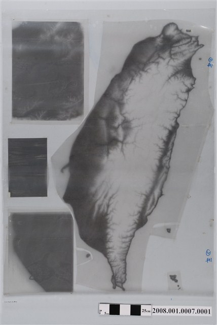 〈三十萬分一臺灣地區〉製版陽片藍版 (共2張)