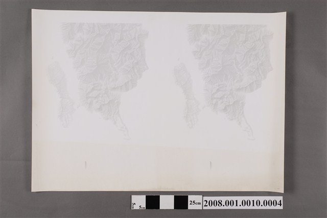 〈墾丁國家公園〉繪圖膠片地形暈渲 (共2張)