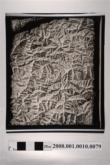 玉山國家公園地圖製版陰片地形暈渲 (共2張)