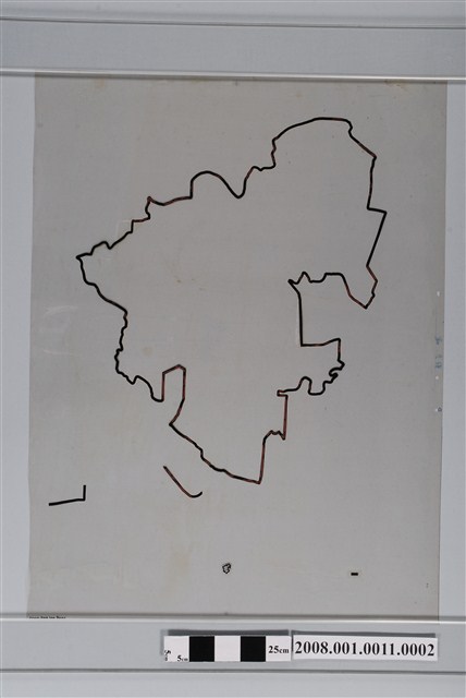 〈嘉義縣朴子市行政區域圖〉製版膠片鄉鎮界紫版 (共2張)