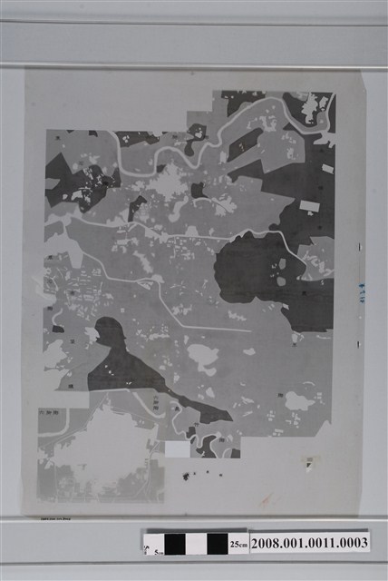 〈嘉義縣朴子市行政區域圖〉製版膠片土地利用黃版 (共2張)