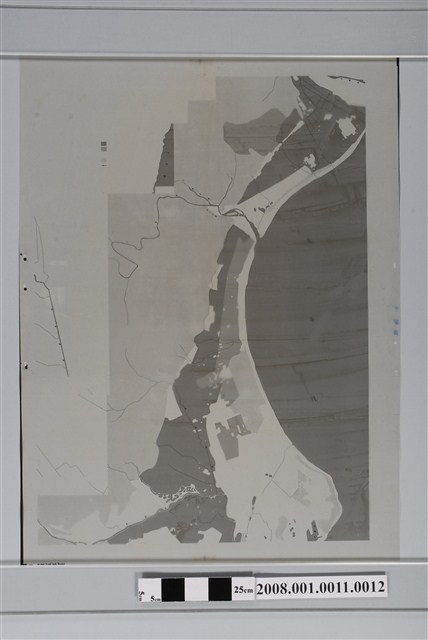 〈花蓮縣新城鄉行政區域圖〉製版膠片土地利用藍版 (共2張)