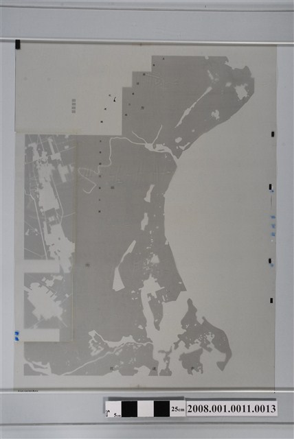 〈花蓮縣新城鄉行政區域圖〉製版膠片土地利用黃版 (共2張)