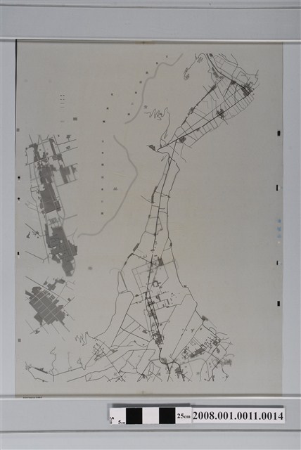 〈花蓮縣新城鄉行政區域圖〉製版膠片土地利用紅版 (共2張)