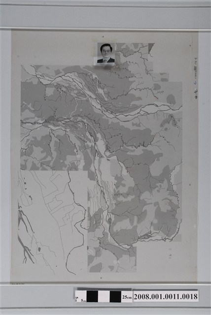 〈臺中縣東勢鎮行政區域圖〉製版膠片土地利用藍版 (共2張)