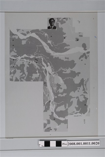 〈臺中縣東勢鎮行政區域圖〉製版膠片土地利用黃版 (共2張)