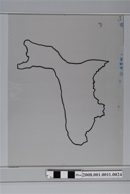 〈臺中縣東勢鎮行政區域圖〉製版膠片鄉鎮界淺紫版 (共2張)