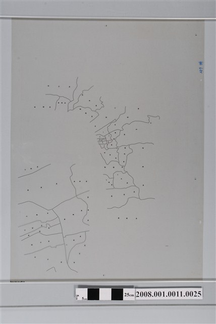 〈臺中縣東勢鎮行政區域圖〉製版膠片村里界特別色版 (共2張)