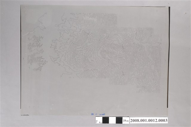 〈嘉義縣梅山鄉行政區域圖〉製版膠片等高線 (共2張)