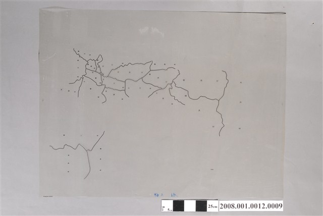 〈嘉義縣梅山鄉行政區域圖〉製版膠片村里界綠版 (共2張)