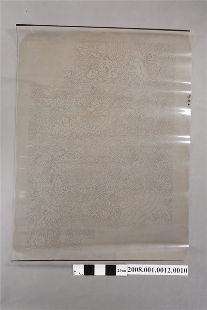 〈嘉義縣阿里山鄉行政區域圖〉製版膠片等高線 (共2張)