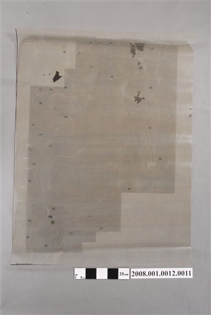 〈嘉義縣阿里山鄉行政區域圖〉製版膠片土地利用黃版 (共2張)