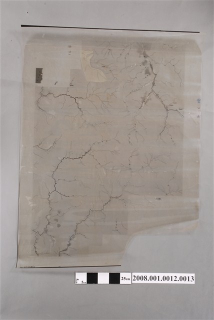 〈嘉義縣阿里山鄉行政區域圖〉製版膠片水文藍版 (共2張)