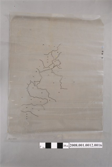 〈嘉義縣阿里山鄉行政區域圖〉製版膠片村里界特綠版 (共2張)