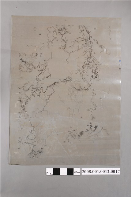 〈嘉義縣阿里山鄉行政區域圖〉製版膠片道路紅版 (共2張)