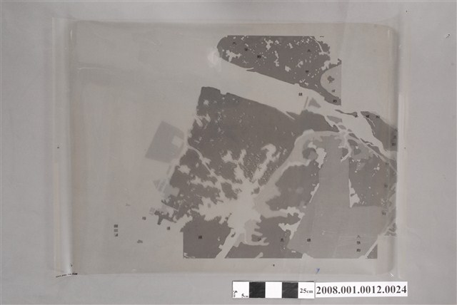 〈臺中縣清水鎮行政區域圖〉製版膠片土地利用黃版 (共2張)