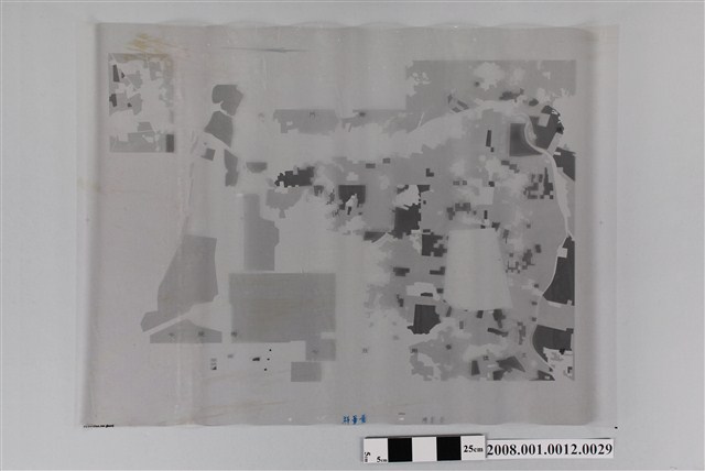 〈臺南縣將軍鄉行政區域圖〉製版膠片土地利用黃版 (共2張)