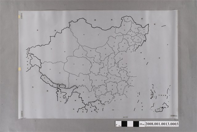 〈中華民國〉製版膠片中華民國省界 (共2張)