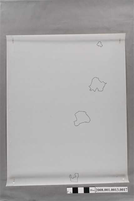 〈三十萬分一臺灣地區〉製版膠片國家公園界 (共2張)