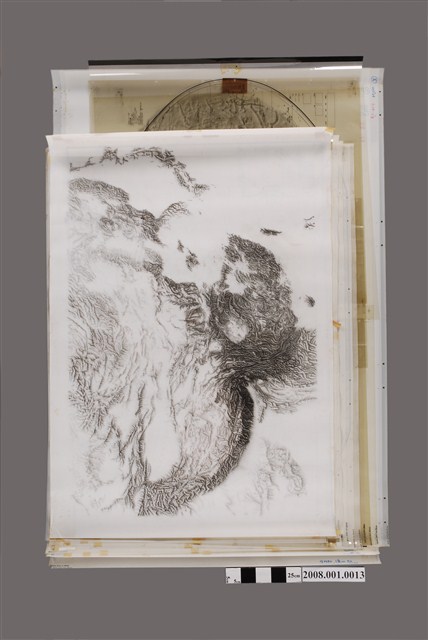 吳信政編繪〈中華民國〉等地圖製版膠片一批 (共4張)